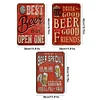 [US Local Warehouse]3PCS Beer Word - Vintage Metal Signs Set - 30*40cm