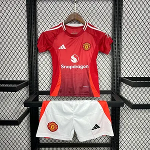 2024/2025 Manchester United Home Football Shirt 1:1 Thai Quality Kids Size