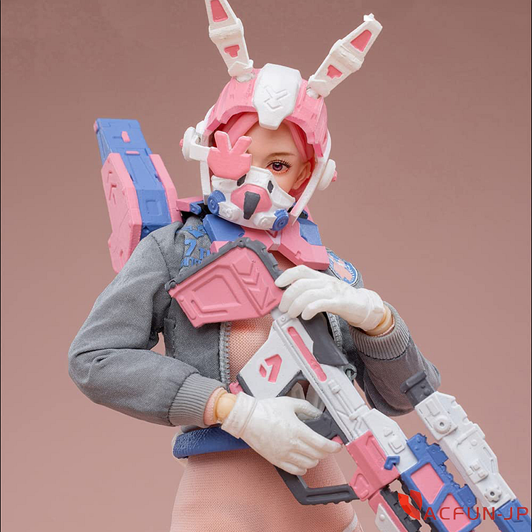 【予約】HiPlay Level9 1/12 兵士 バニーガール射手 可動 フィギュア 混沌前線-嵐 RABBY