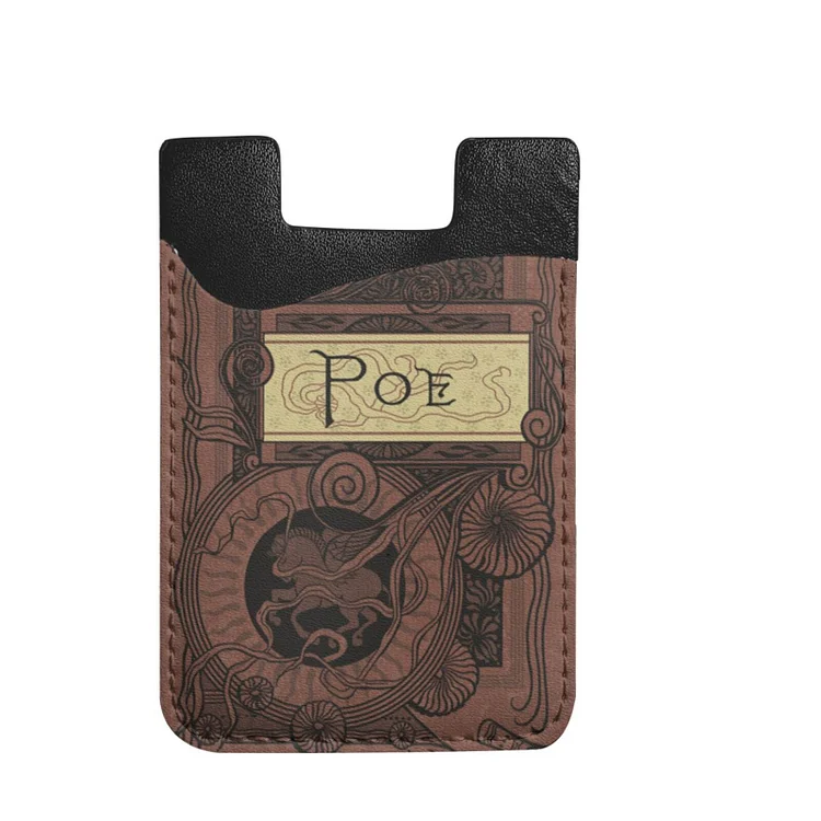 Phone Card Holder, Leather Phone Wallet Stick On, Card Holder for Back of  Phone, Credit Card Holder for Phone Case