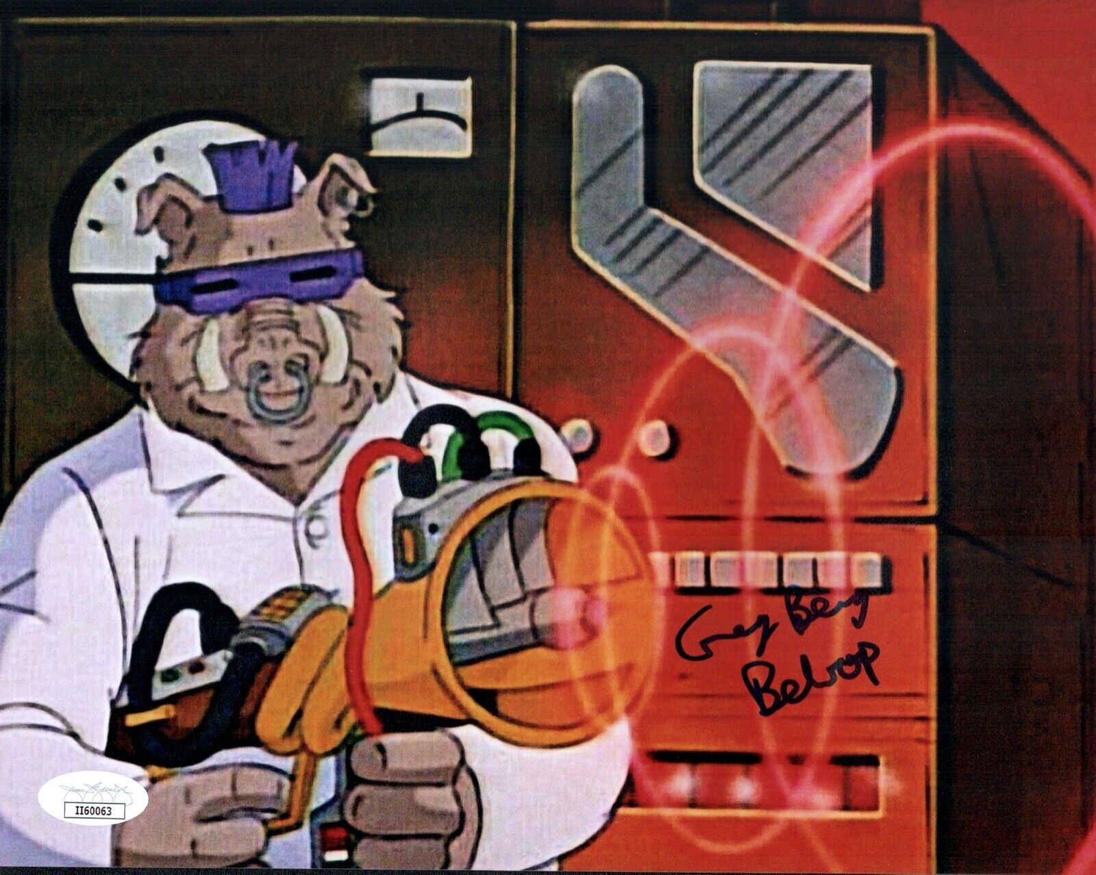 GREG BERG Bebop TEENAGE MUTANT NINJA TURTLES Signed 8x10 Photo Poster painting JSA COA Cert