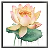 >SALE<Full Embroidery Eco-cotton Thread 11CT Printed Lotus Flower Cross Stitch 40x40cm