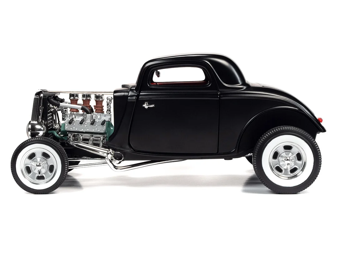 1934 3 Window Coupe High Boy Hot Rod 1:18 Scale
