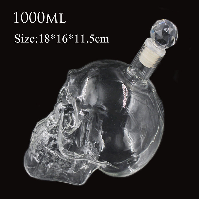 Halloween Casual Skull Glass Wine Decanter 1 Piece