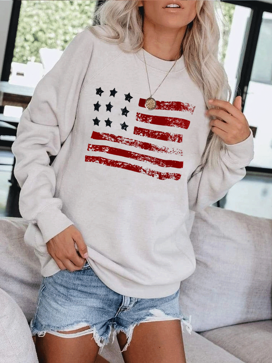 American Flag Sweatshirt