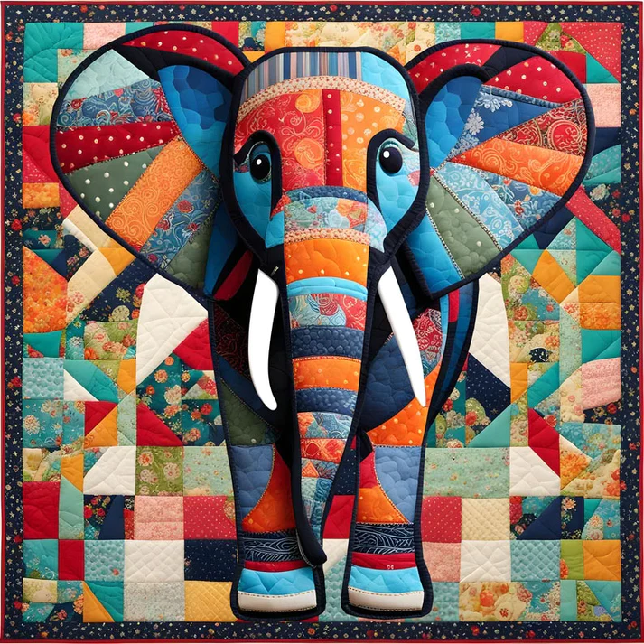 Animal Patchwork Project Tutorials Template kit -With Instructions