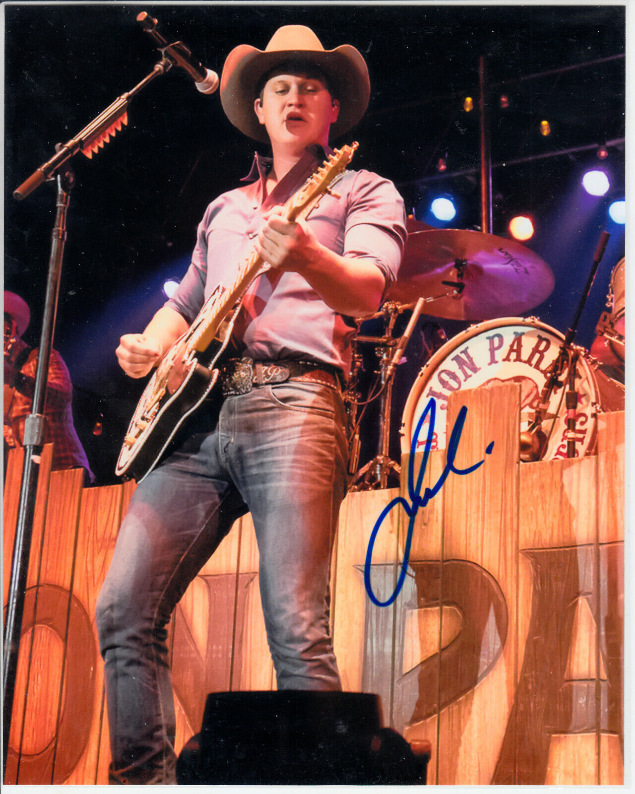 Jon Pardi country singer songwrtier autogrraph 8x10