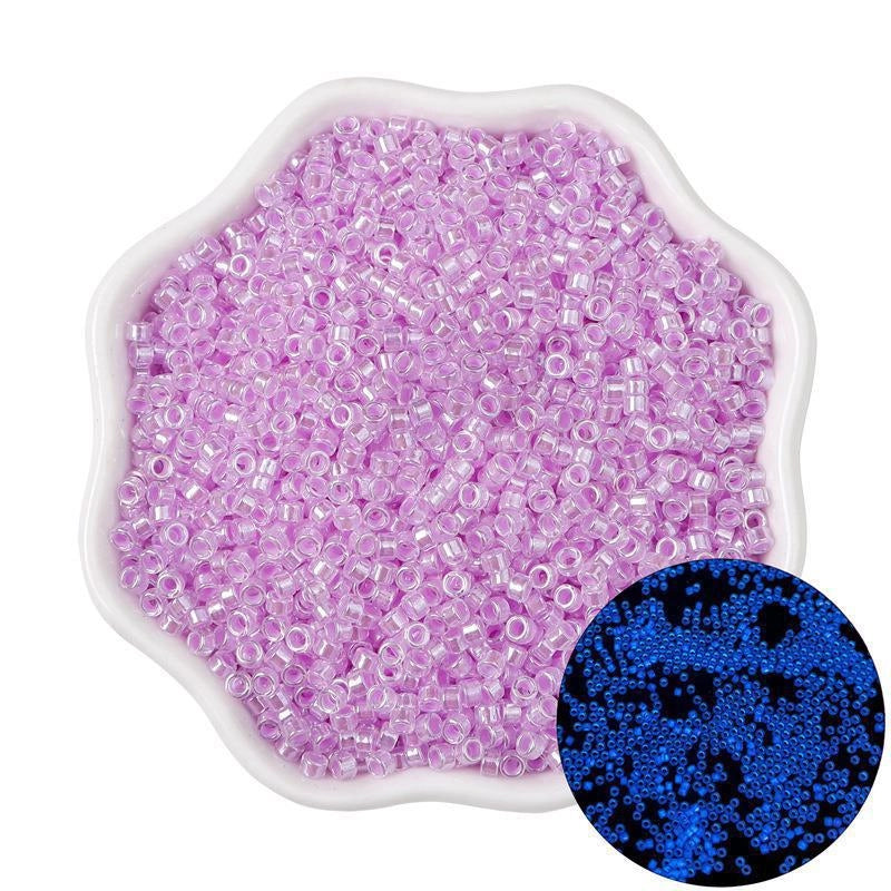 1 Pack Glass Solid Color Beads