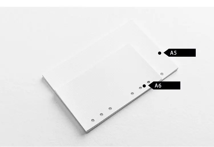 Loose Leaf Notebook Refill 2024 Spiral Binder Planner Inner Page Inside Paper Grid Line Dotted Office & School Supplies