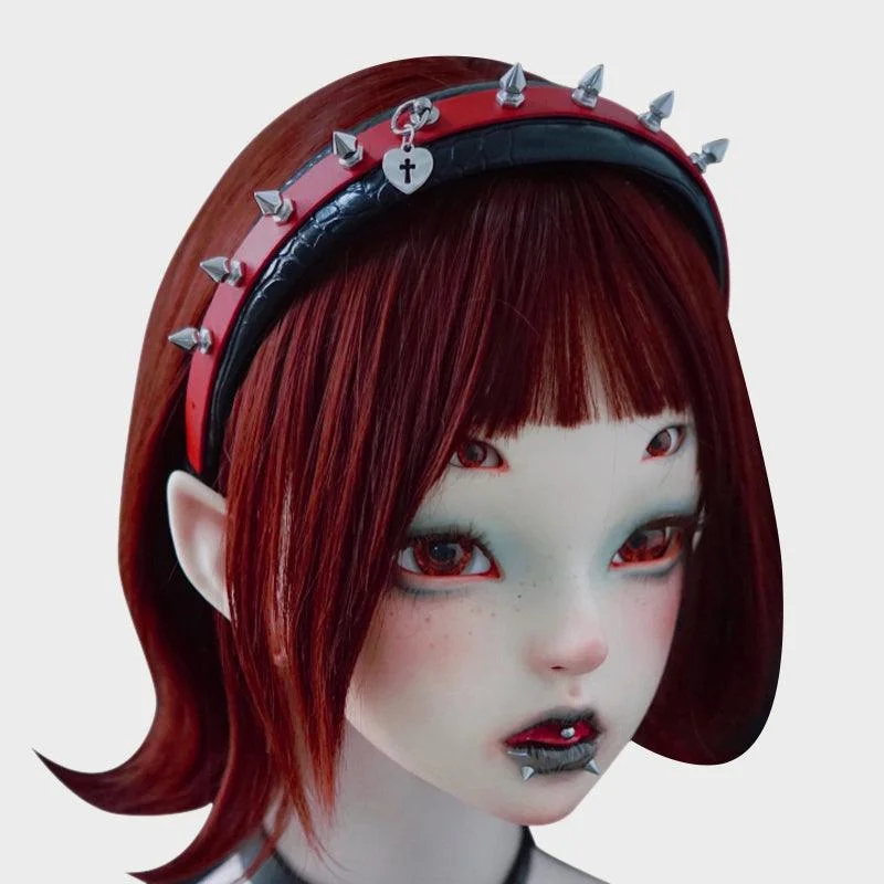 Rivet Leather Buckle Headband