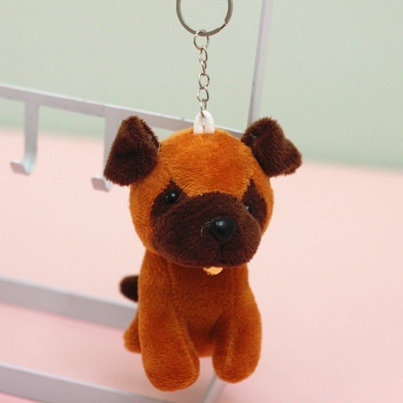Minimalist Classic Style Dog PP Cotton Keychain