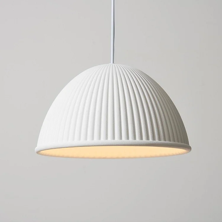 Artistic Bowl Modern Pendant Lighting for Kitchen Island Metal Resin Pendant Light - Appledas