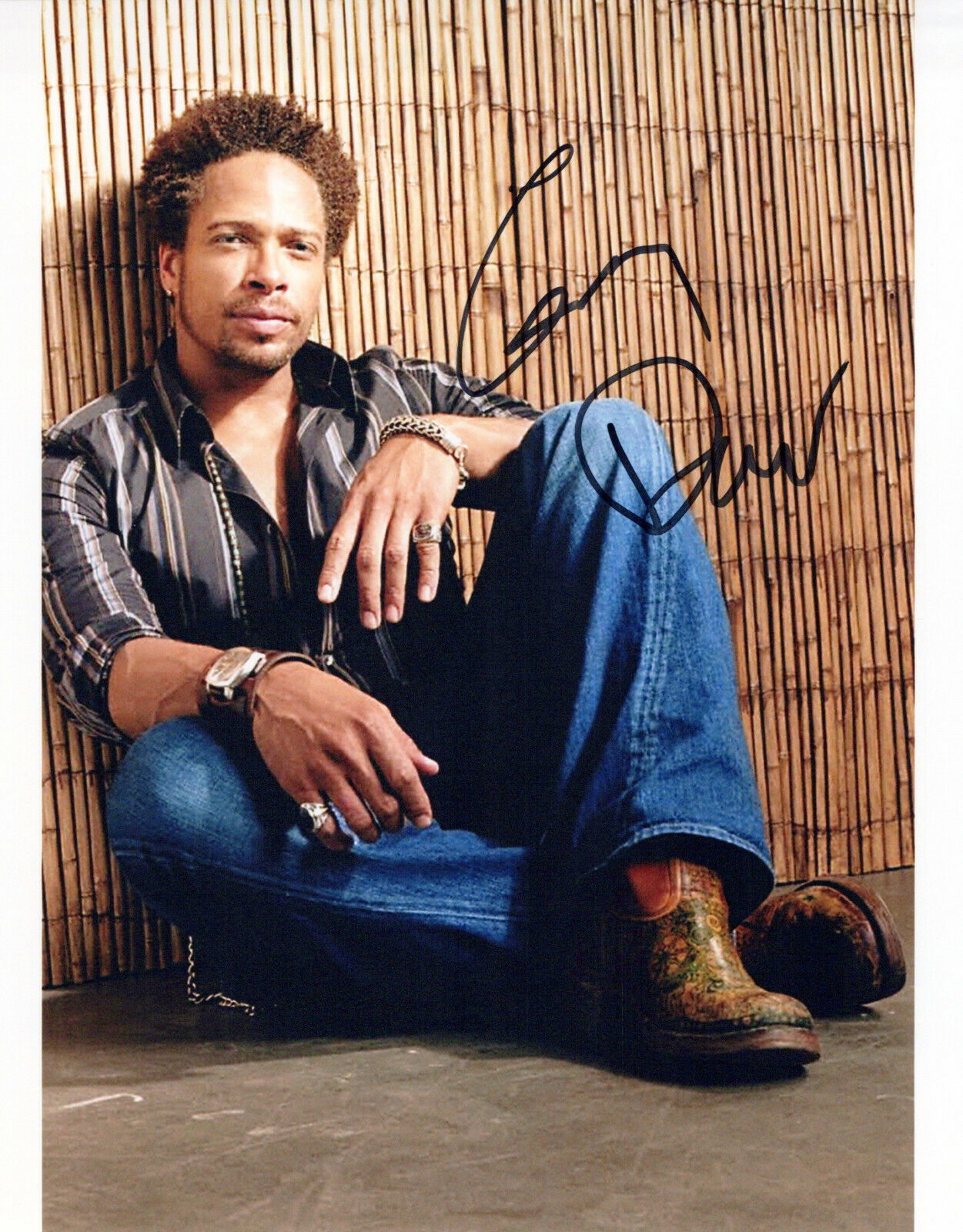 Gary Dourdan head shot autographed Photo Poster painting signed 8x10 #2