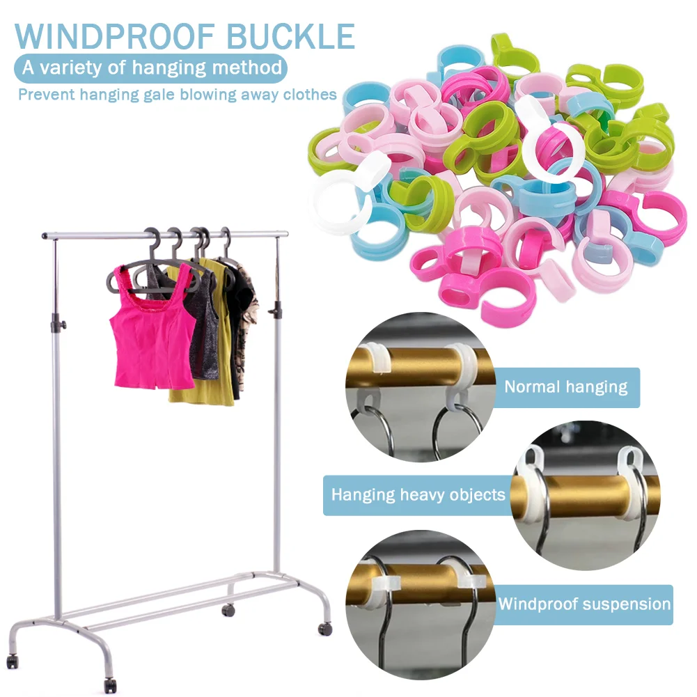 Multifunctional Cross Stitch Windproof Buckle Plastic Clothes Drying Rod Buckle