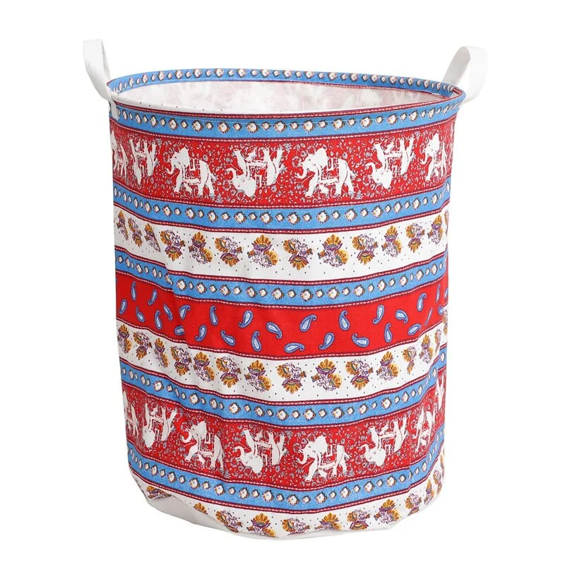 Bohemian Storage Bag Ethnic Large Folding Children's Dirty Laundry Basket Clothes Storage and Organization Wardrobe Organizer