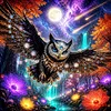 Luxury AB Velvet Diamond Painting Kit - Owl