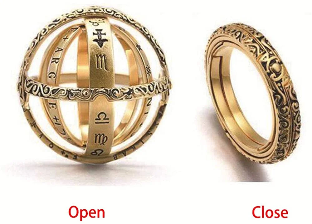 Astronomical Foldable Ring and Necklace