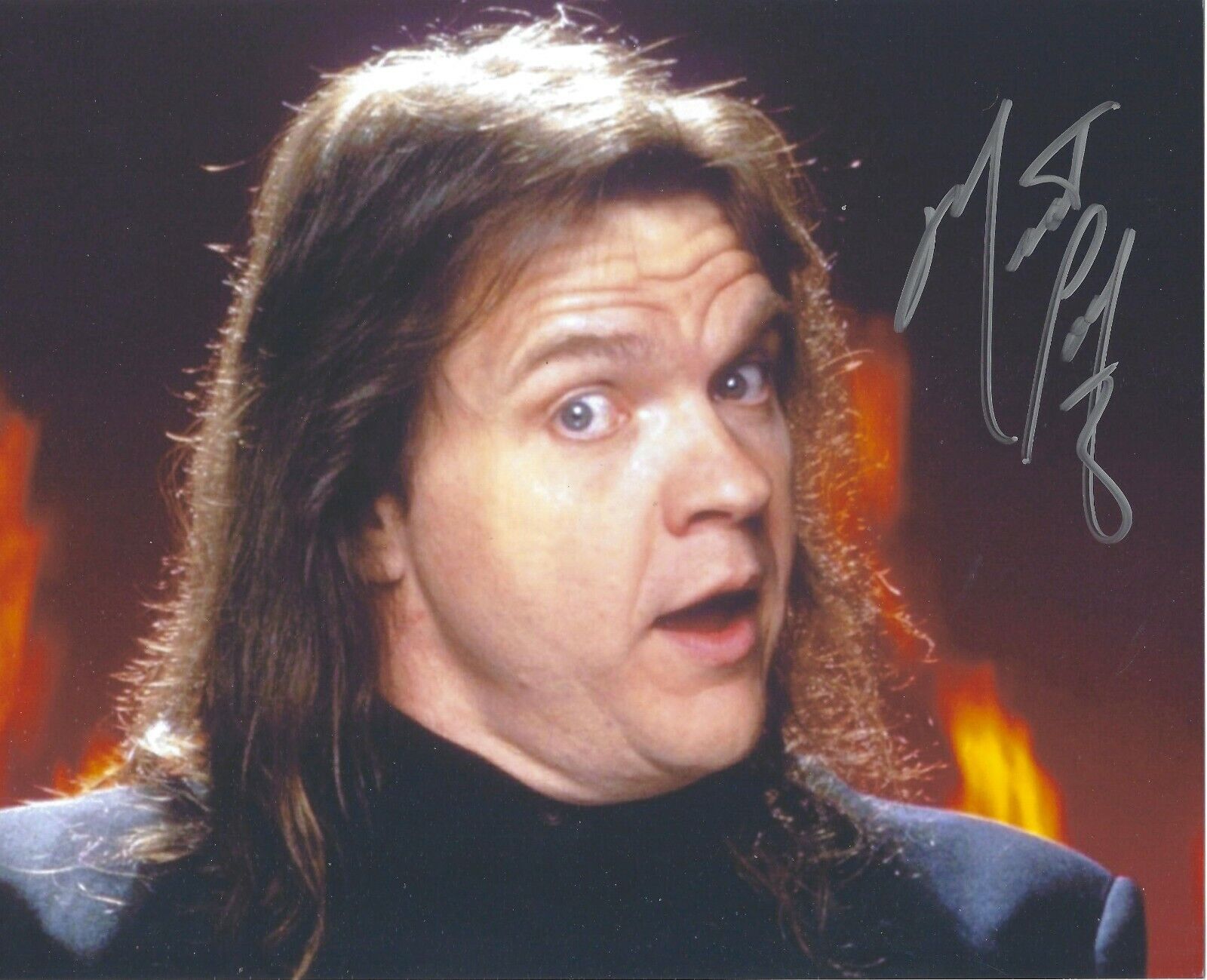 MEAT LOAF SIGNED 8x10 Photo Poster painting 2 UACC & AFTAL RD AUTOGRAPH BAT OUT OF HELL