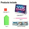 2026 Grandma DIY Diamond Painting Paper Desk Calendar for Home Living Room
