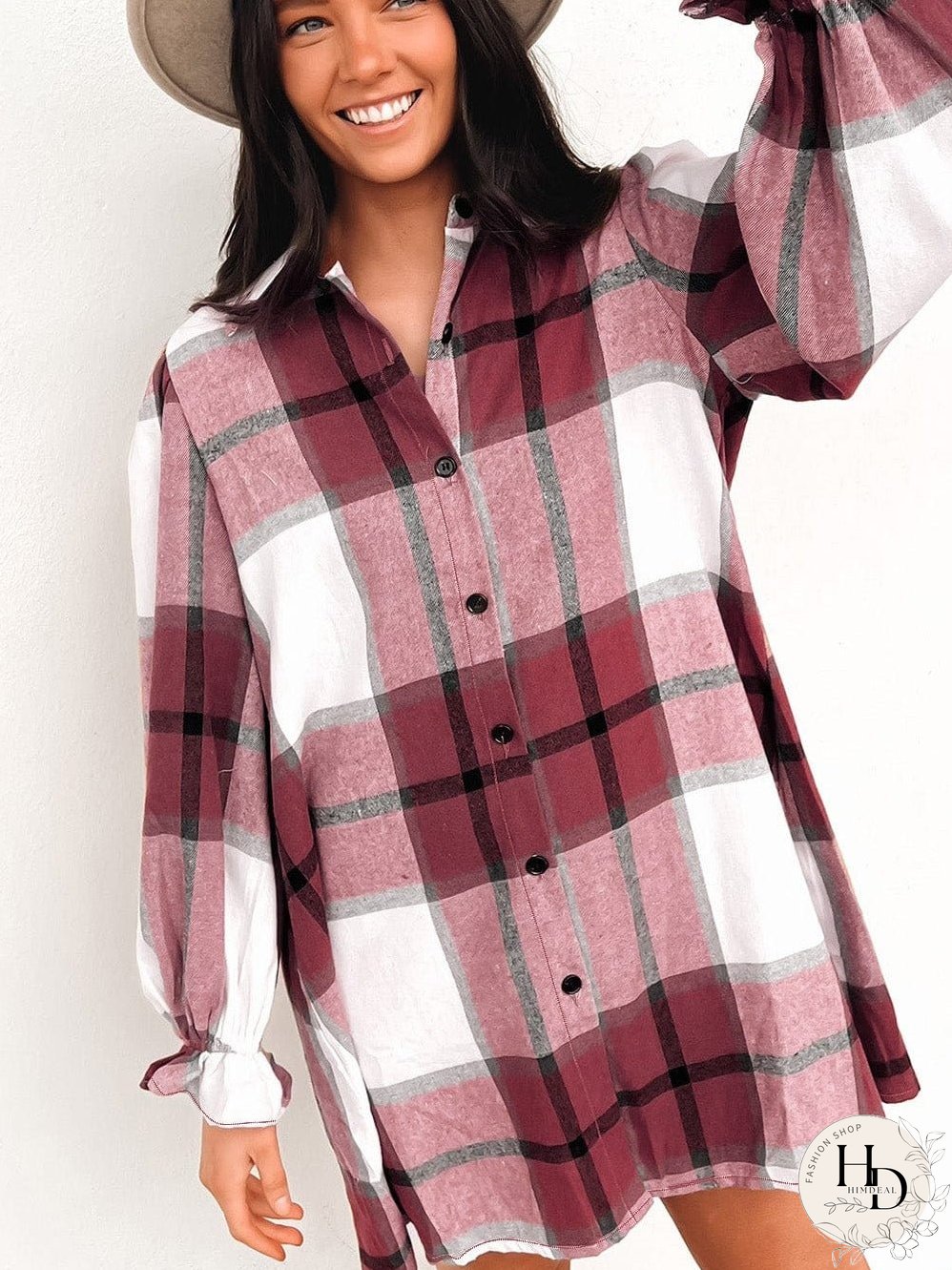 Trendy Plaid Mini Dress