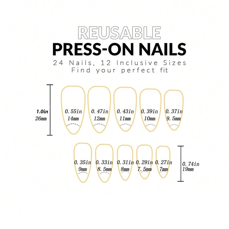 Valentine’S Day Cute Minimalist Classic Style Solid Color Arylic Plastic Press-on Nails 1 Piece