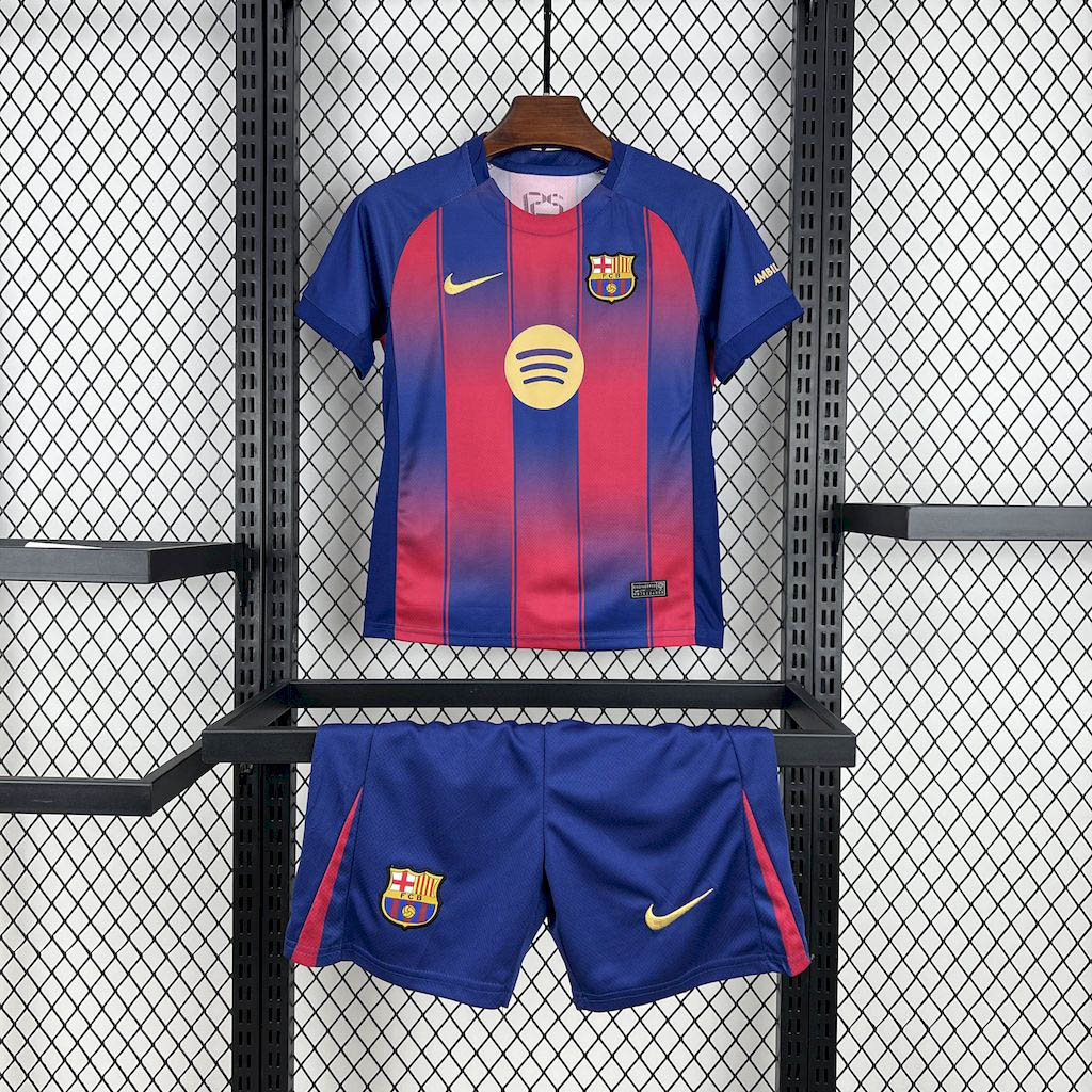 2025-2026 KIDS FC Barcelona Home Football Shirt 1:1 Thai Quality- Maxi Kit