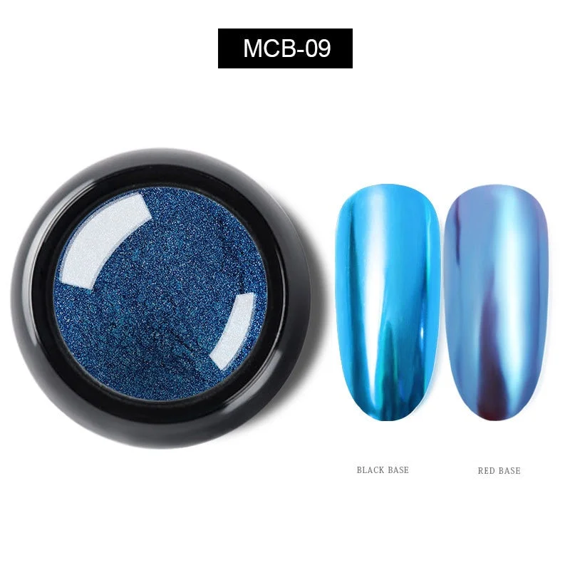 1 Box  Super Bright Colorful Nail Titanium Powder Fairy Mirror Pink Flour Electroplate Magic Mirror Powder Nail Glitter Nail Art-Nail Inspo