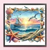 (Multi-Style) Love Shell Beach-11CT Stamped Cross Stitch 40*40cm/45*45cm tapestrymarket