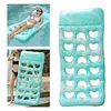 Inflatable Pool Float Lounger with Headrest PVC Air Mattress for Lake Beach