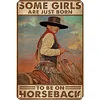 (Multi Style)Cowgirl - Panneaux en &eacute;tain m&eacute;tallique(20*30cm/30*40cm)