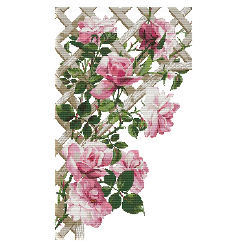 

Liba Rose - 14CT Stamped Cross Stitch - 45*70cm, 501 Original