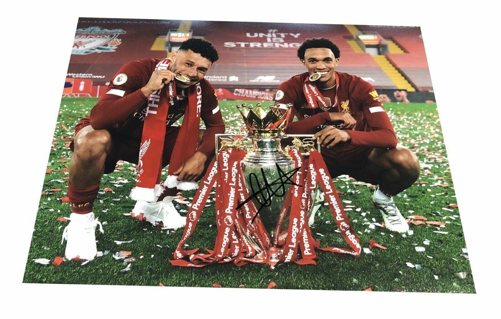 Trent Alexander-Arnold Signed 11X14 Premier League Trophy Photo Poster painting AFTAL COA (A)