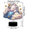 DIY Unicorn Acrylic Double Sided Diamond Painting Night Light