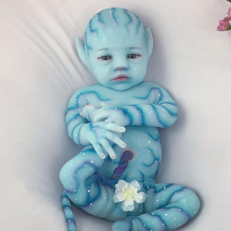  Full Silicone 12'' Realistic Reborn Fantasy Reborn Avatar Baby Doll Gifts For Kids Camryn - Reborndollsshop.com®-Creativegiftss®