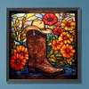 Diamond Painting-DIY Full Round Drill Stained Glass Art Boot