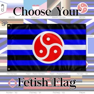 Pornhint Choose Your Fetish Wall Flags | Single-Reverse | 36"x60" | Kink and Fetish