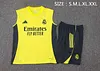 2025/2026 Real Madrid Pre-Match Training Yellow Vest+Shorts Football1:1 Thai Quality