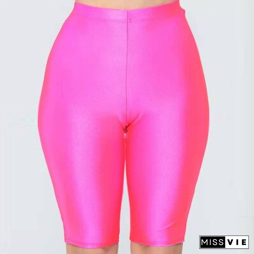 Women Cycling Shorts Dancing Gym Biker Slim Active Sports Solid Sexy Skinny New Summer
