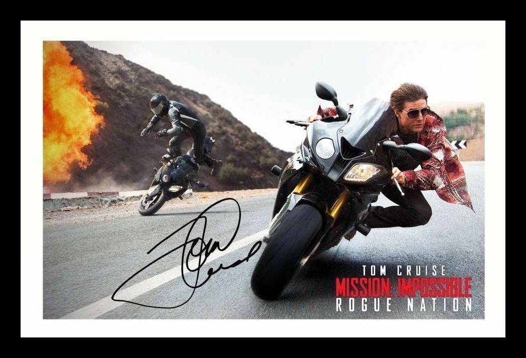 Tom Cruise - Mission Impoissible Autograph Signed & Framed Photo Poster painting 4