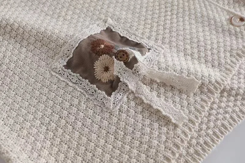 Chicfifth Sweater Women Winter Long Sleeve High Quality Autumn Vintage Top Knitted Cardigan