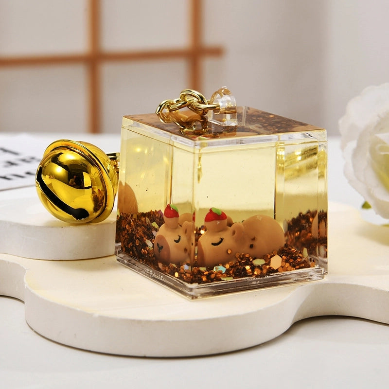 Cute Animal Capybara Arylic Unisex Bag Pendant Keychain