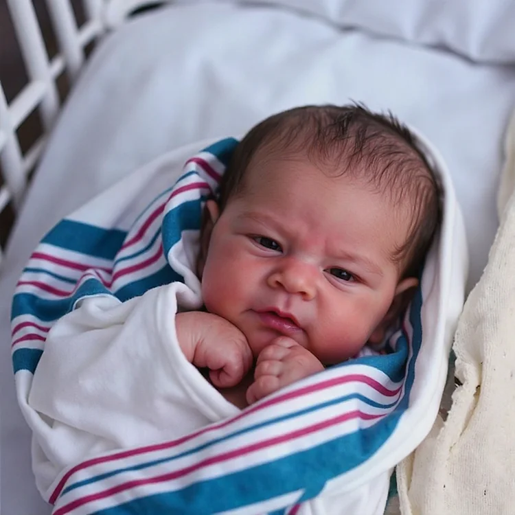 12" Supple and Soft Limbs, Flexible Silicone Reborn Baby Doll Boy Yamiy, Handmade Exquisite Body