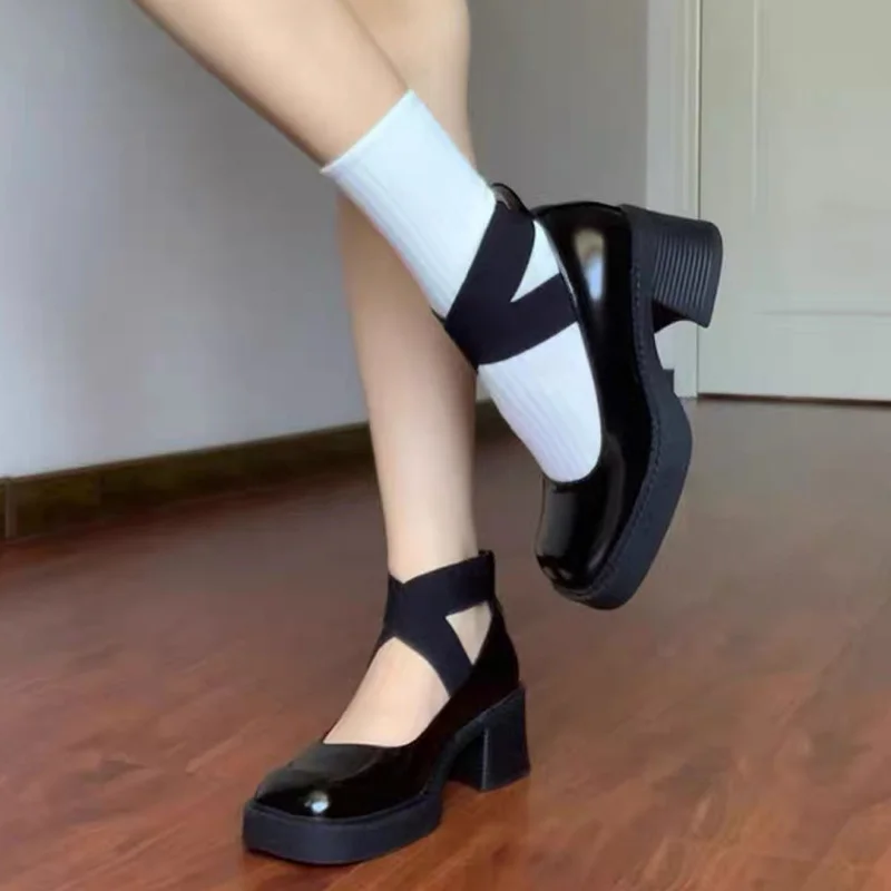 Women's New Chunky Heels Casual Shoes-PABIUYOU- Women's Fashion Leader