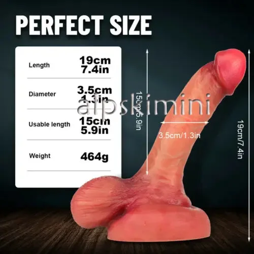 pornhint Pornhint Big Dildo with Cock Ball Huge Suction Base Realistic Glans Dildo Women Sex Toy