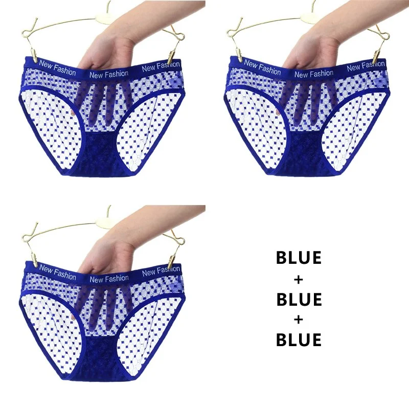 Meet'r 3Pcs/lot Seamless Panty Set Underwear Sexy Female Transparent Intimates Low-Rise Briefs Japanese G String Lingerie