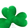 St Patricks Day Tree Topper Green Plush Shamrock with Metal Base for Decor Gift