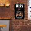Kiss - Panneaux en &eacute;tain m&eacute;tallique(20*30cm/30*40cm) - Musique