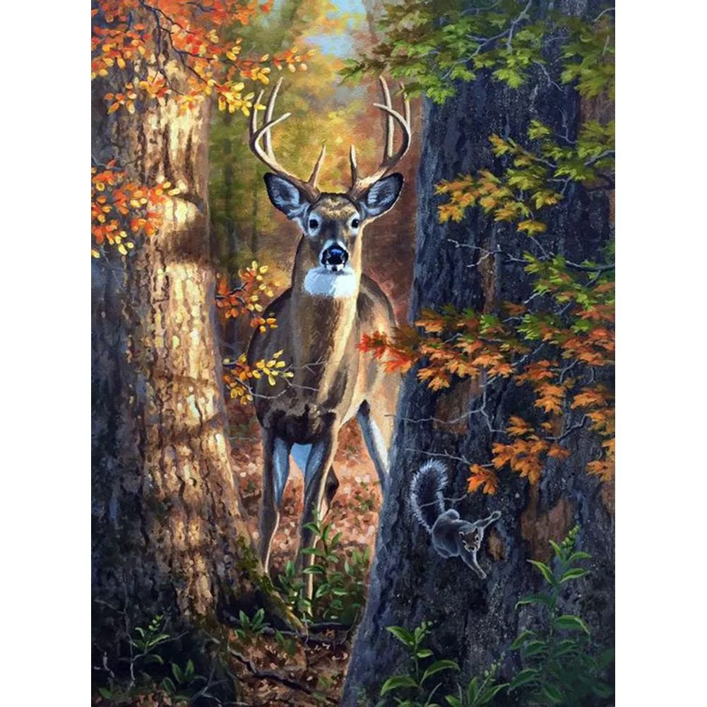 Full Round Diamond Painting - deer(30*40cm)