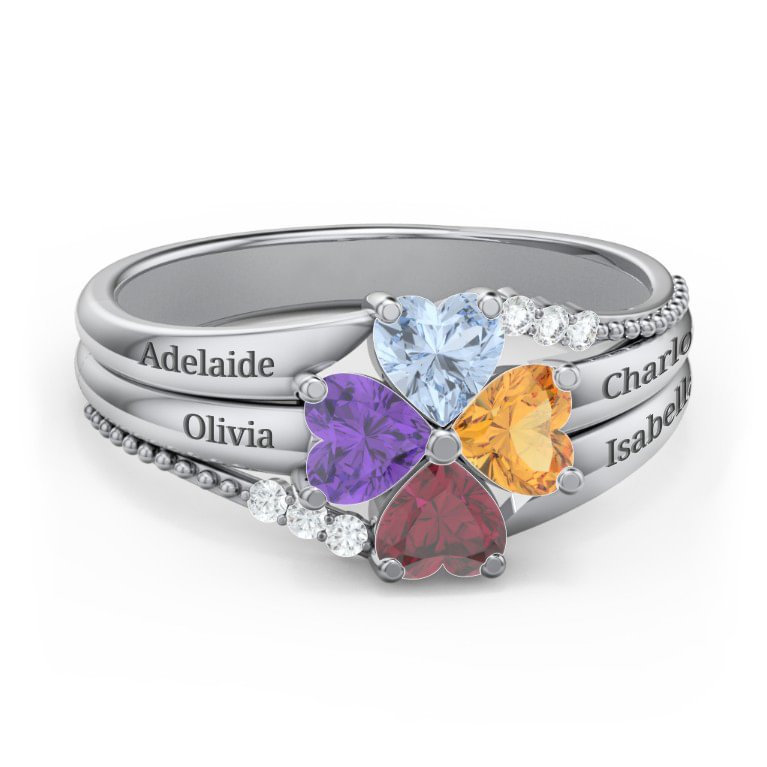 Vangogifts A Mother's Love and Luck Ring | Best Gift for Mom Wife Girlfriend