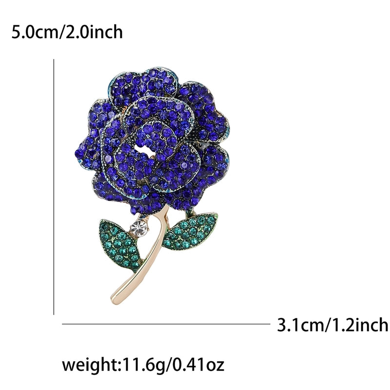 Lady Pin Flower Alloy Women’s Brooches